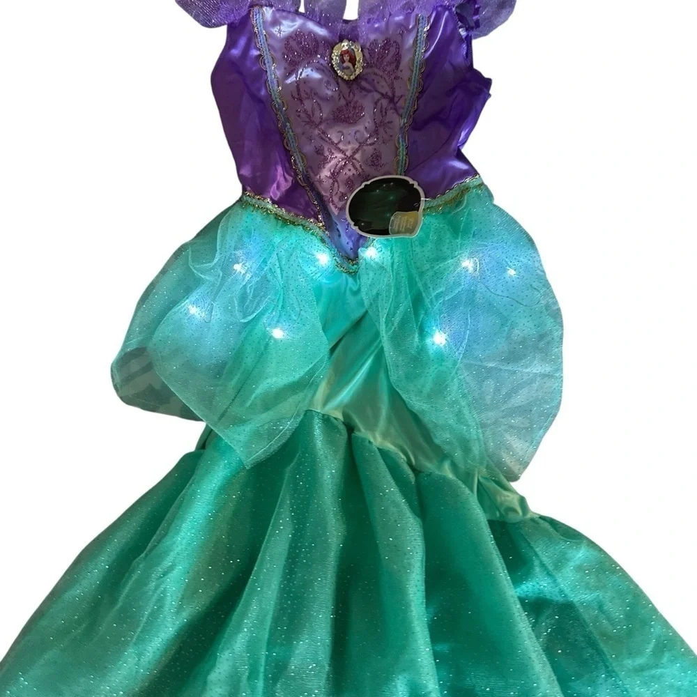 Disney Purple and Green Princess Doll Dress